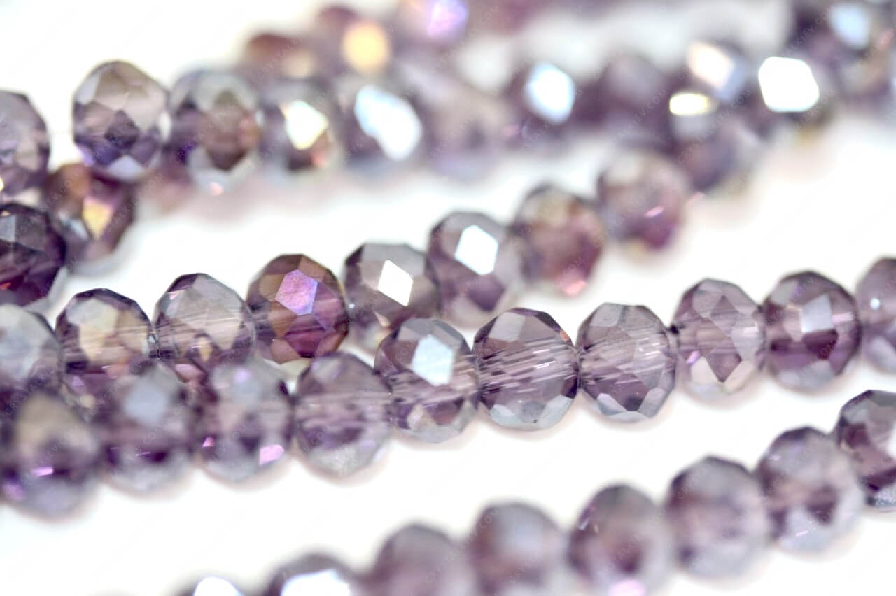 Намистина Рондель Dark Violet AB